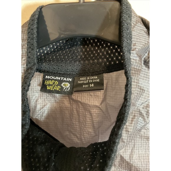 Mountain HardWear Women’s 14 Windbreaker 1/4 Zip Black Nylon Performance - Picture 3 of 10